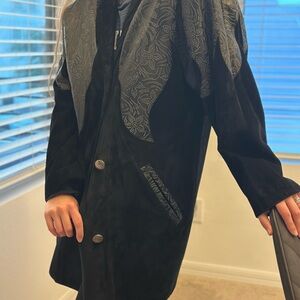 Vintage 80’s Victoria Leather long jacket